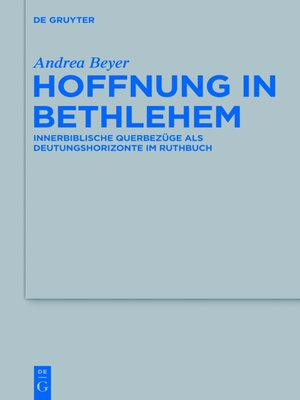 cover image of Hoffnung in Bethlehem